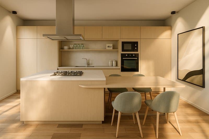 Tramontina Kitchen — Apartamento 36 m² — projeto conceitual